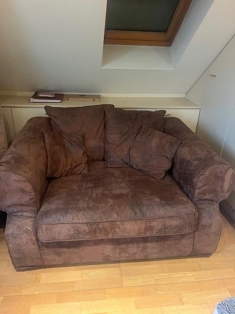 Love seats nieuwe staat voor salon/zithoek, Ophalen, 100 tot 125 cm, Donker roestbruin, 125 cm of meer