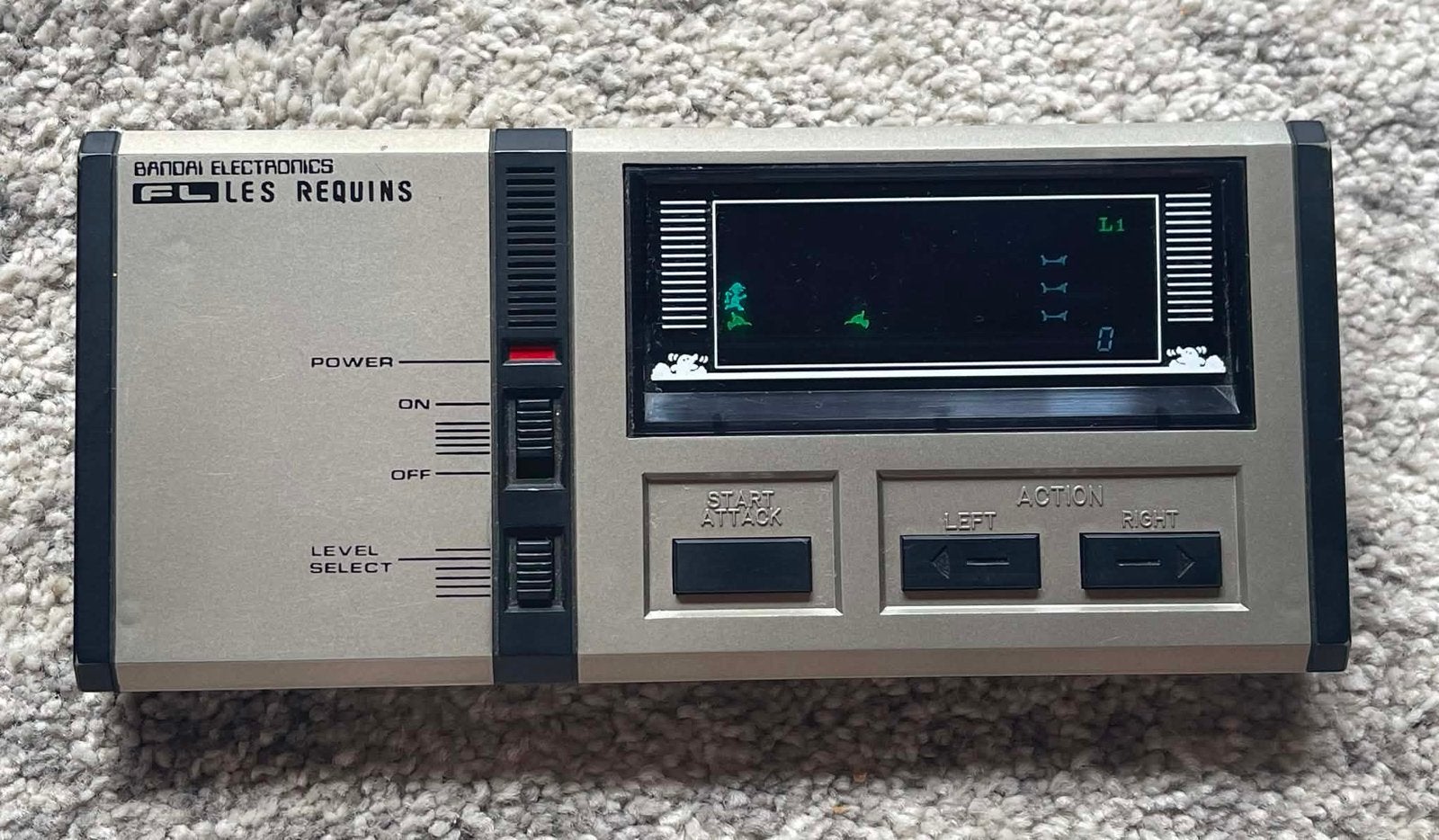 1981 Bandai les requins handheld videogame, Games en Spelcomputers, Spelcomputers | Overige, Ophalen of Verzenden, Overige merken