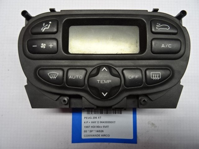 BEDIENINGSPANEEL AIRCO 206 (2A / C/H/J/S) (96430550XT), Auto-onderdelen, Gebruikt, Peugeot