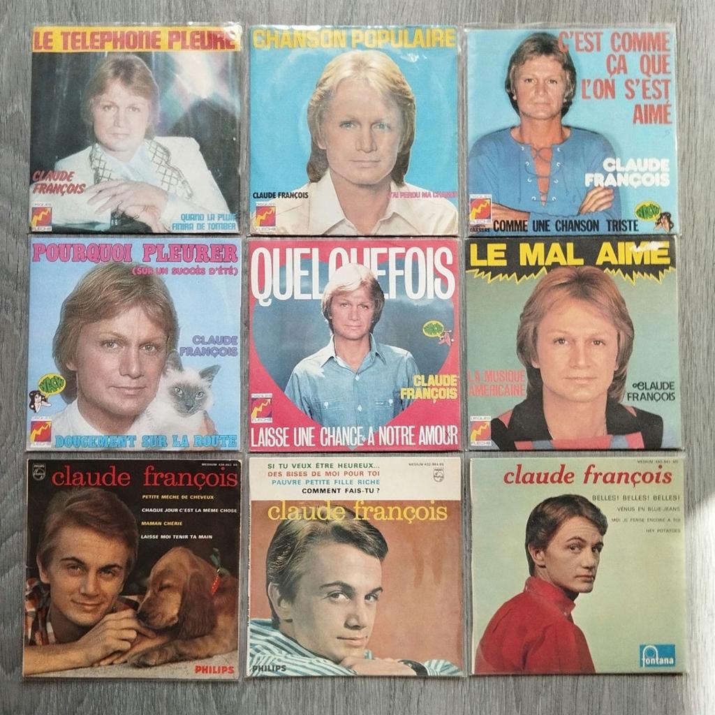 Claude François : Lot disques 45T occasion, CD & DVD, Single, 1970 - 1979, Utilisé, EP