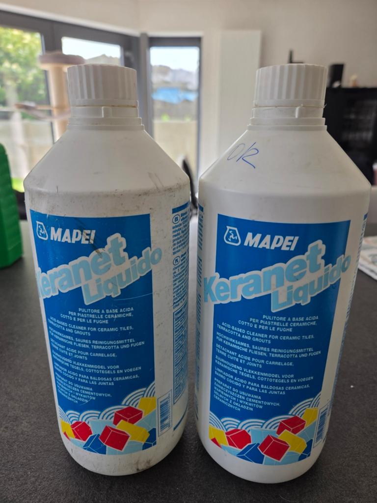 Détachant  carrelages MAPEI, Ophalen