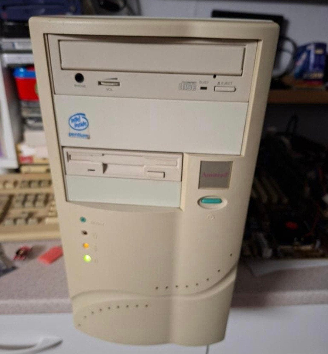 a vendre pc at pentium 1 120mhz hdd 1.7gb carte son es 1868, Enlèvement