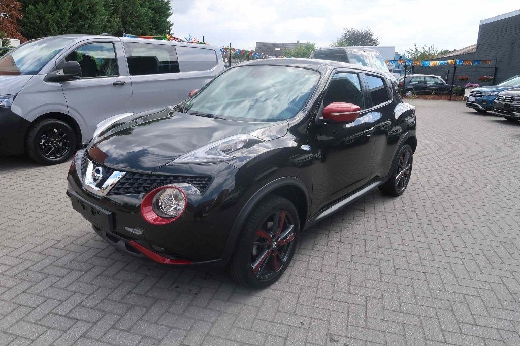 nissan Juke, Automaat, Multifunctioneel stuurwiel, Leder en Stof, Zwart