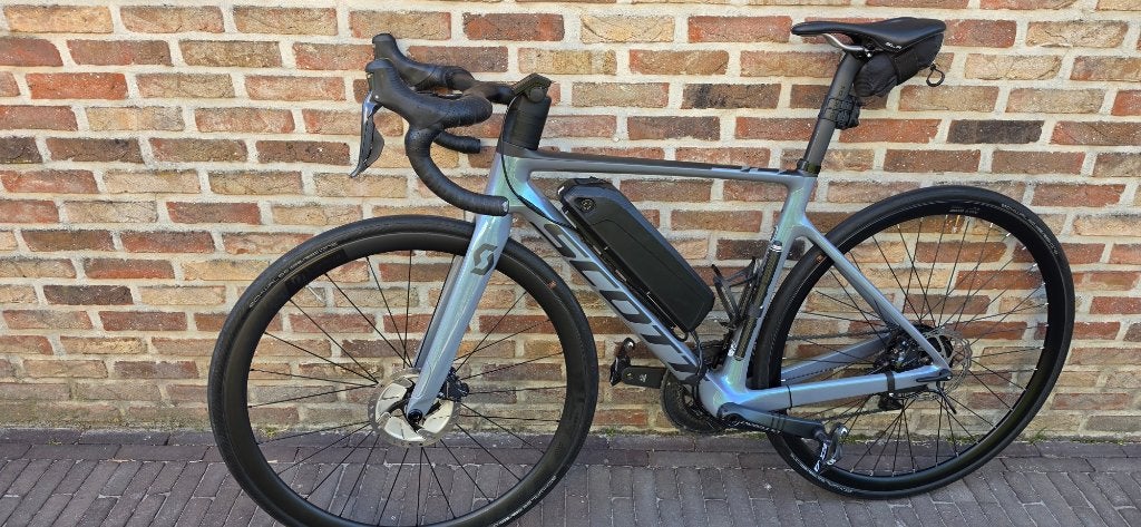 Scott Addict RC gris avec moteur de roue arrière, Autres marques, 49 à 53 cm, Comme neuf, Enlèvement