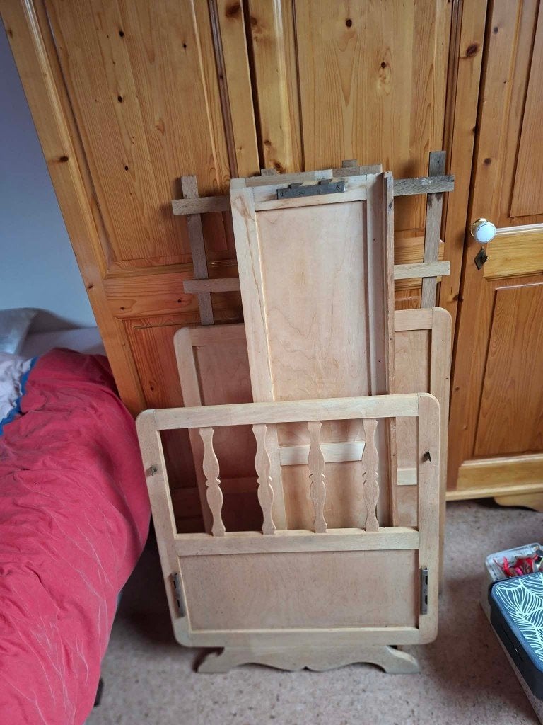 houten babybed, Ophalen, Gebruikt, Ledikant