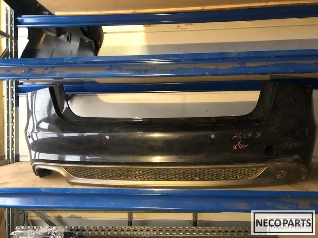 Audi a6 c7 4g s-line sedan bumper achterbumper 4xpdc origine, Ophalen, Gebruikt, -, -