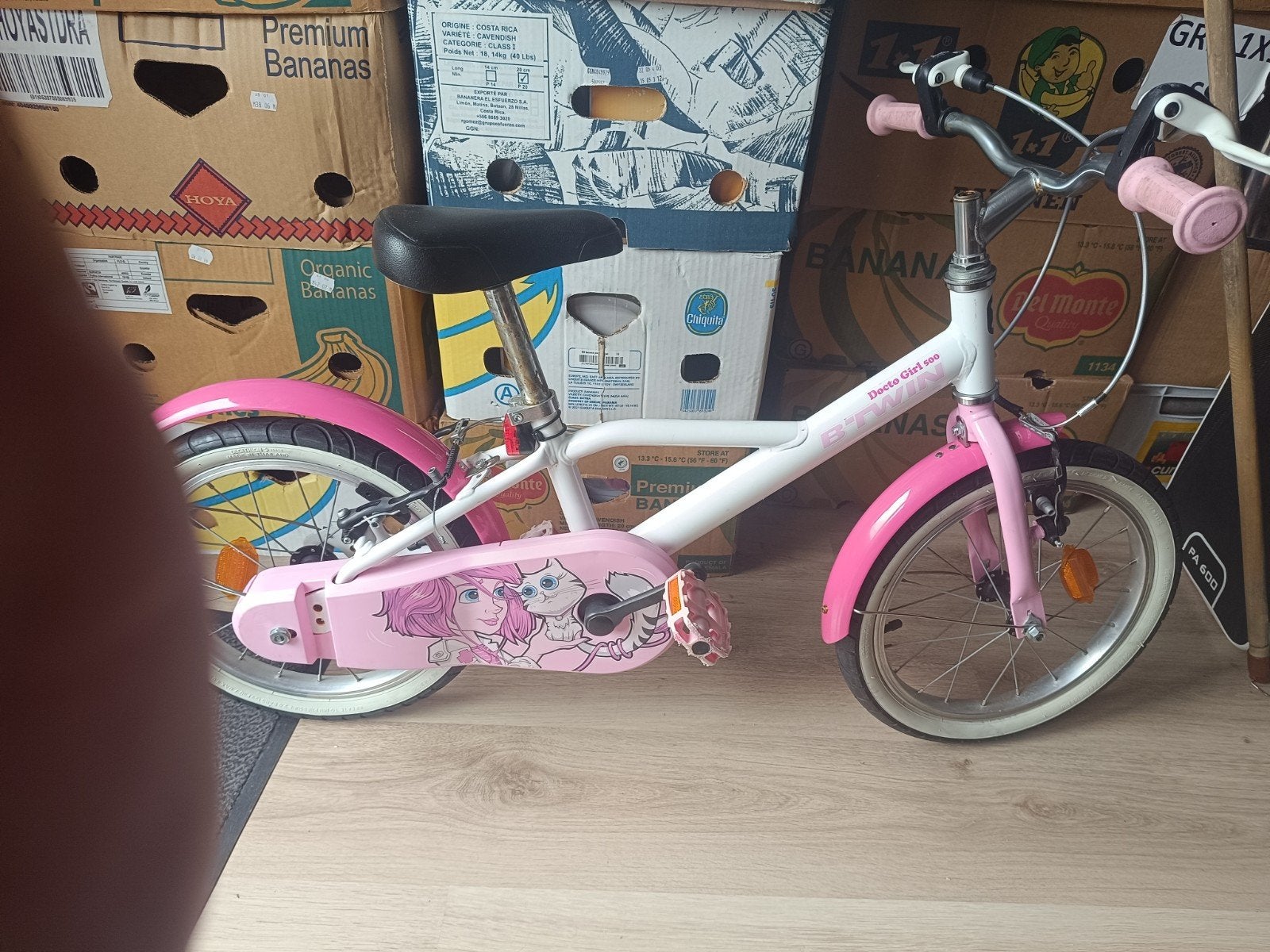 Kinderfiets voor meisje, Fietsen en Brommers, Ophalen, 16 inch, Handrem