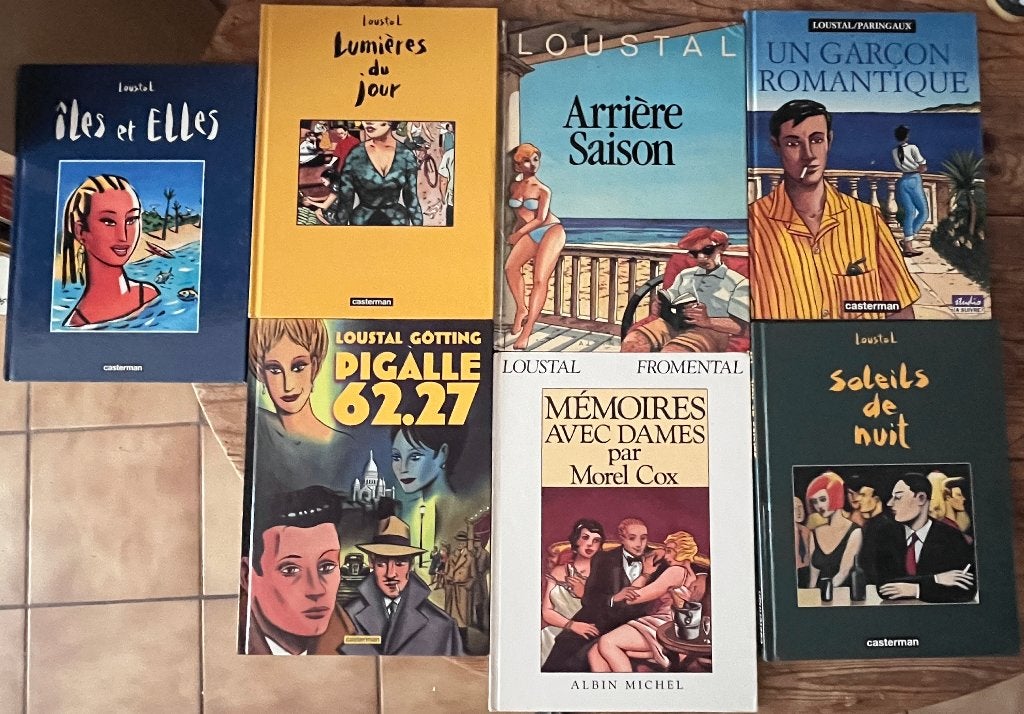 Lot van 118 strips (Hugo Pratt, Goetzinger, Loustal, ...), Boeken, Meerdere stripboeken, Ophalen, Gelezen