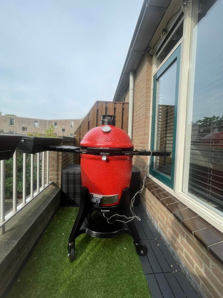 Kamado Joe III Classic (Large) Topstaat + Vele Extras!, Tuin en Terras, Houtskoolbarbecues, Zo goed als nieuw, Met accessoires