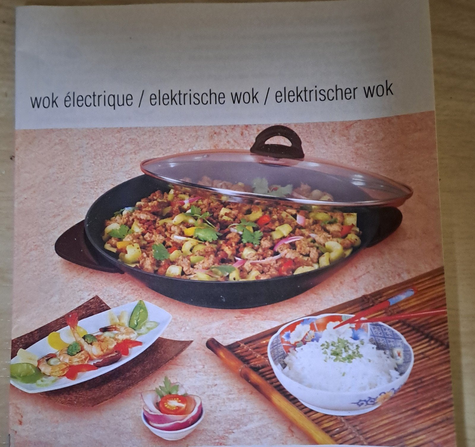 Electrische wok/ fondur, Electroménager, Enlèvement ou Envoi, Neuf, Électrique, Accessoires pour fondue