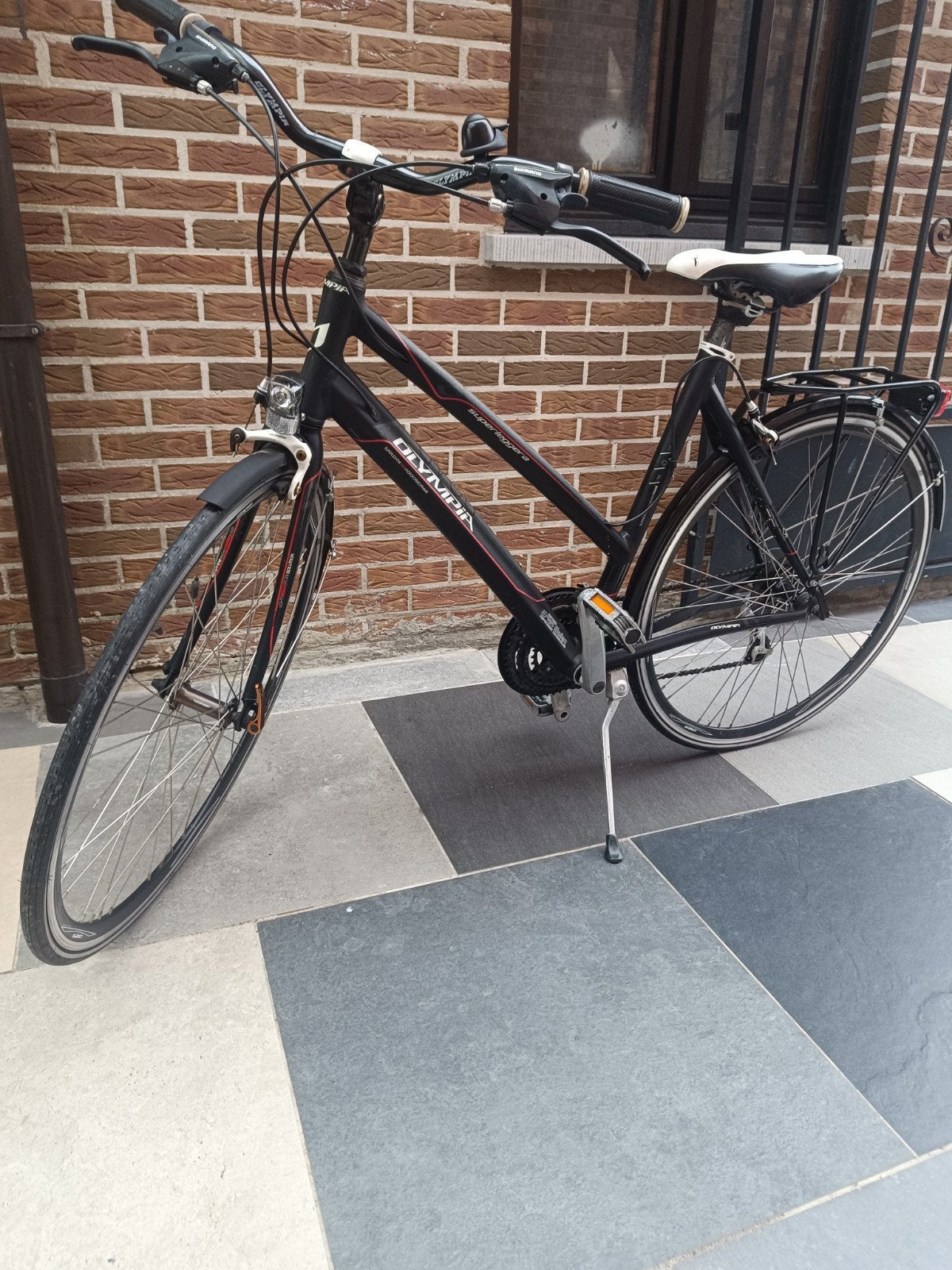 damesfiets olympia zeer licht Van gewicht, 28 inch, Gebruikt, Velgrem, Meer dan 20 versnellingen
