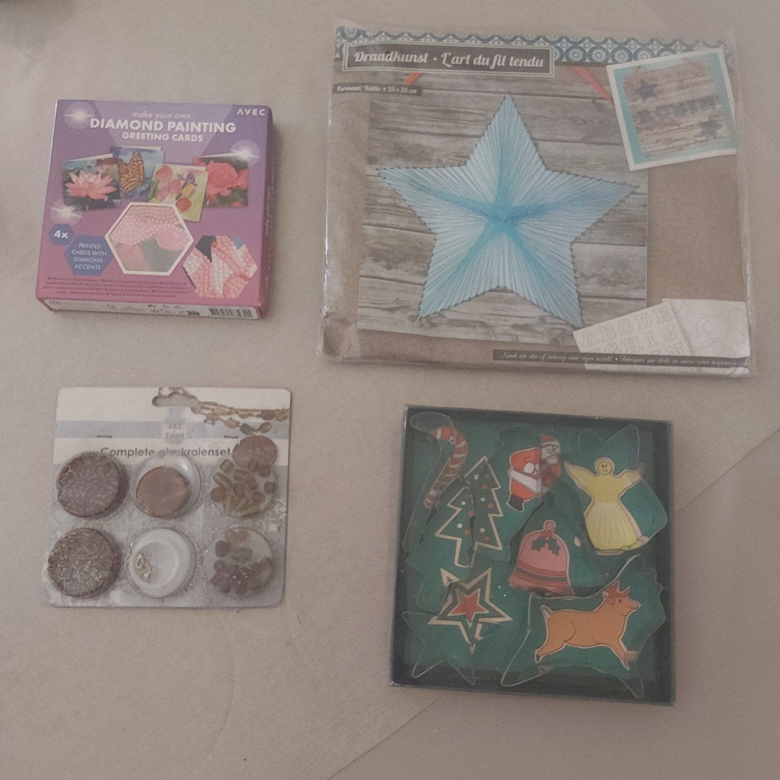 nieuw diamond painting,ketting maken,koekjesvormen,draadkunt, Enlèvement ou Envoi, Diamond painting
