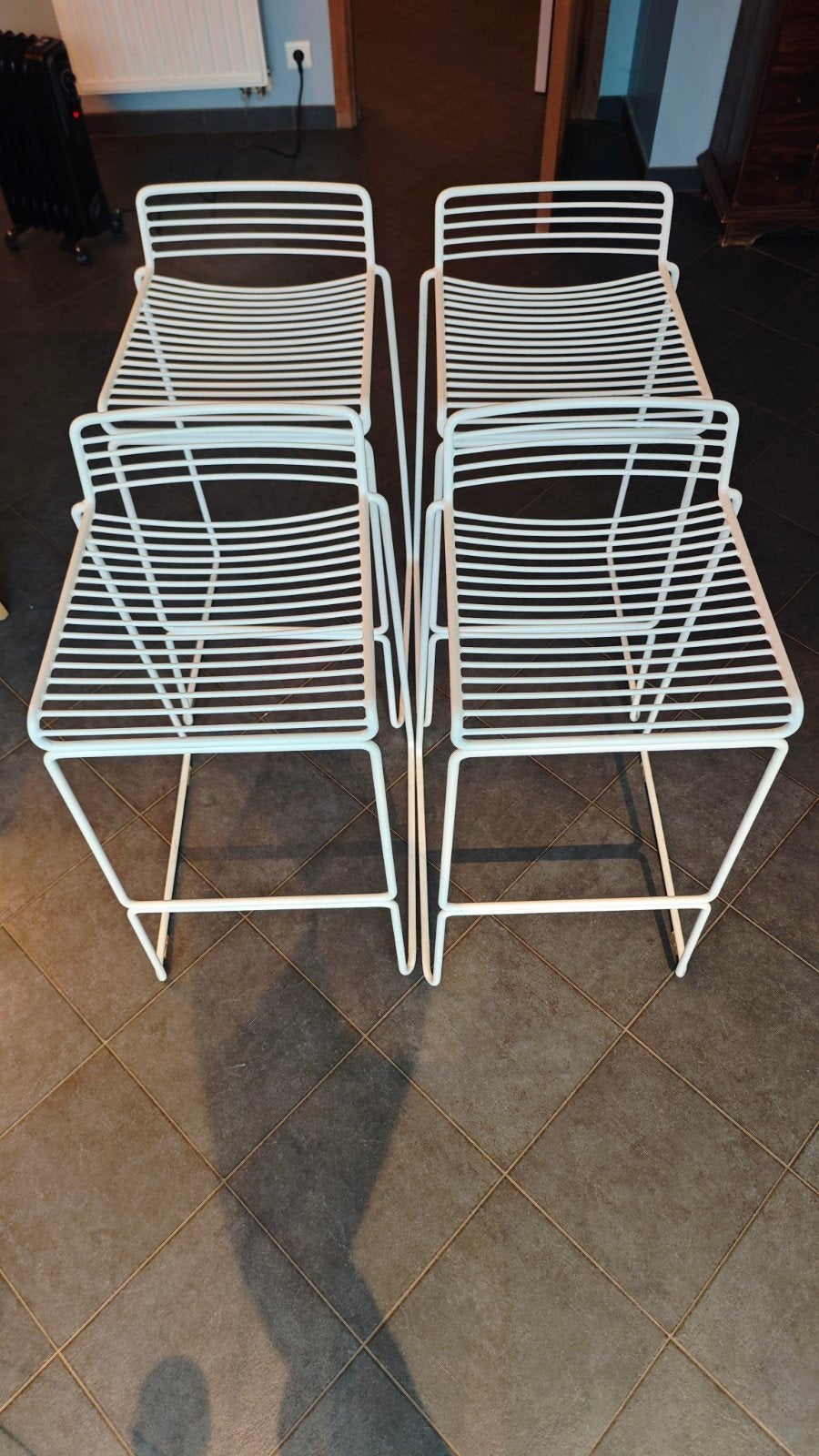Tabourtes Hay HEE, Maison & Meubles, Avec repose-pieds, 4 tabourets, Comme neuf, Enlèvement