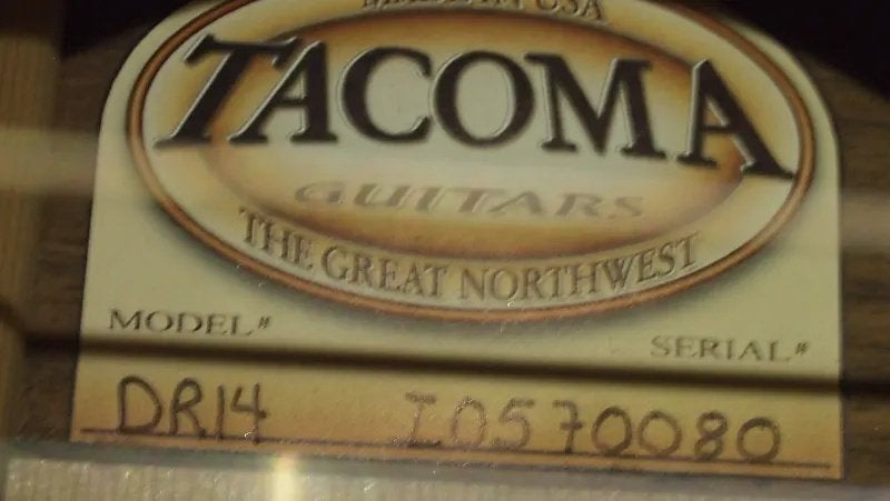 Tacoma DR-14 (Made in USA), Enlèvement ou Envoi, Utilisé, Guitare Western ou Guitare Folk, Avec valise