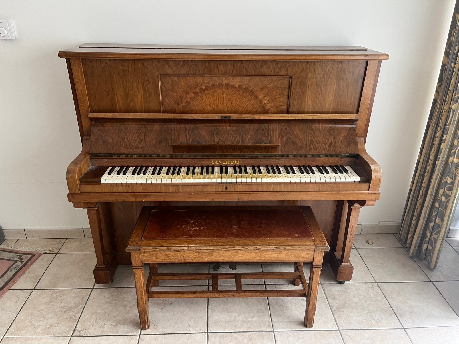 Buffet Piano - Van Hyfte, Muziek en Instrumenten, Piano's, Ophalen, Gebruikt, Piano