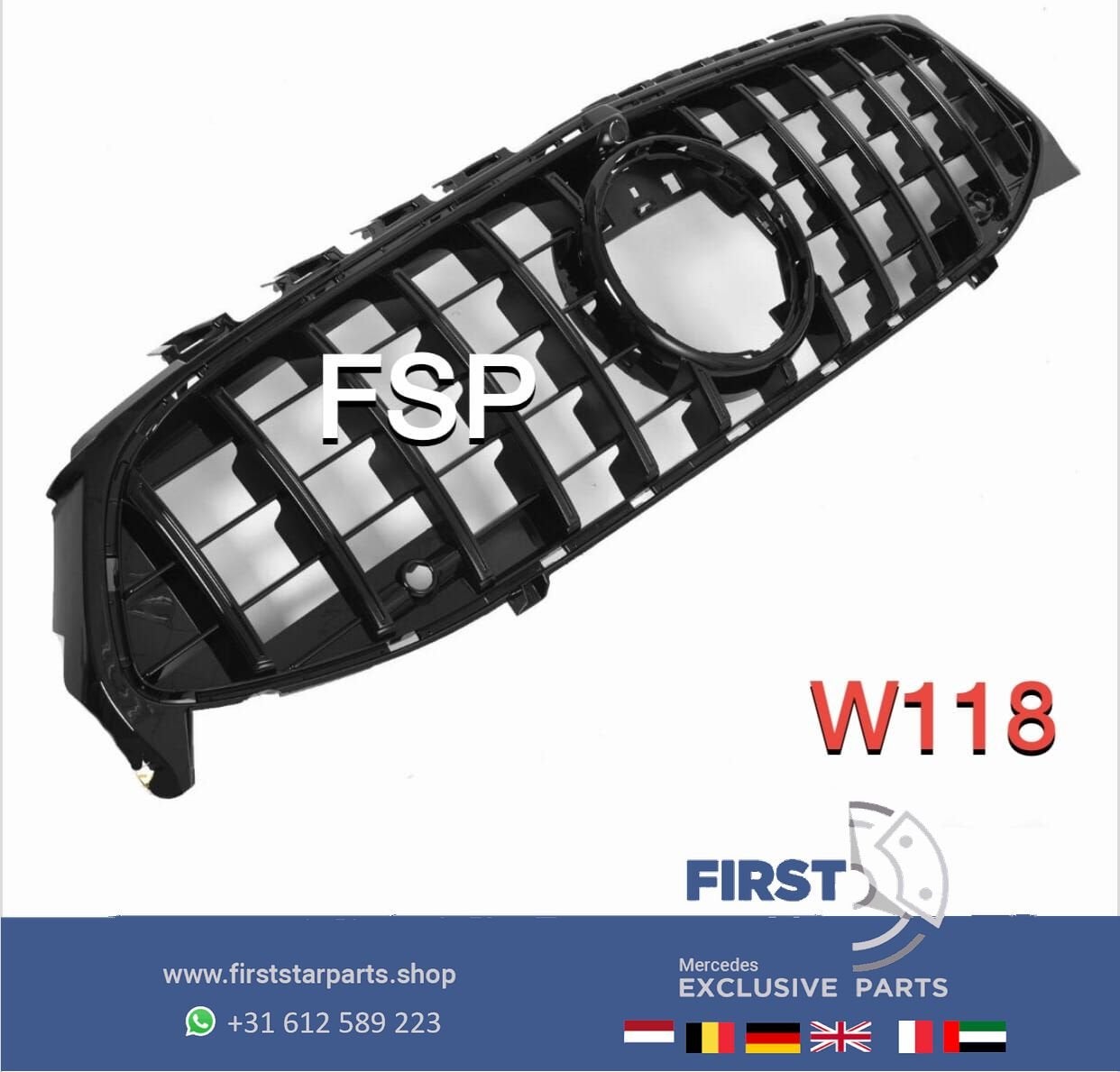 W118 C118 X118 CLA KLASSE 45 AMG GT GRIL 2019-2022 CLA45s AM, Utilisé, -, -, Enlèvement ou Envoi