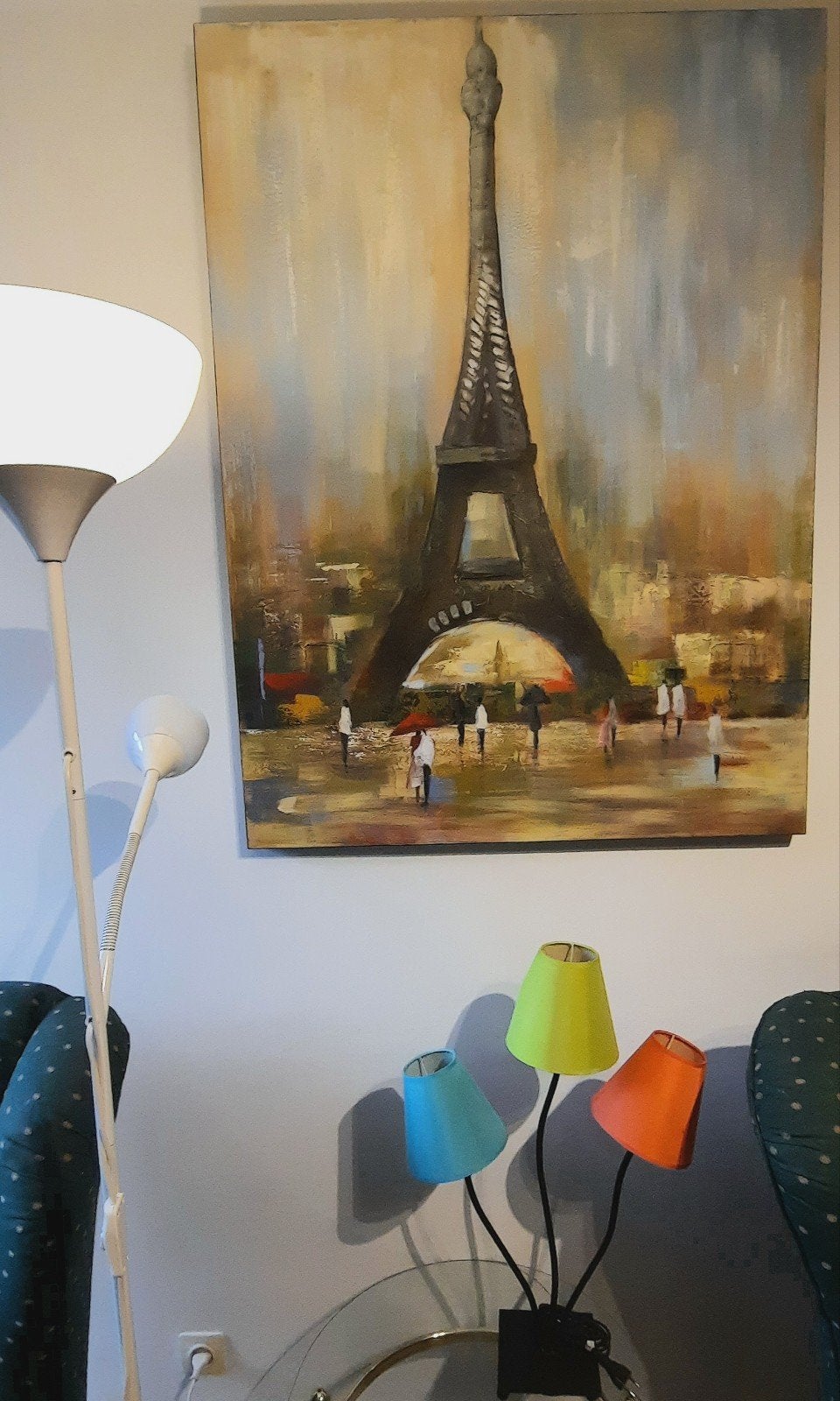 peinture huile Tout Eifel, Enlèvement