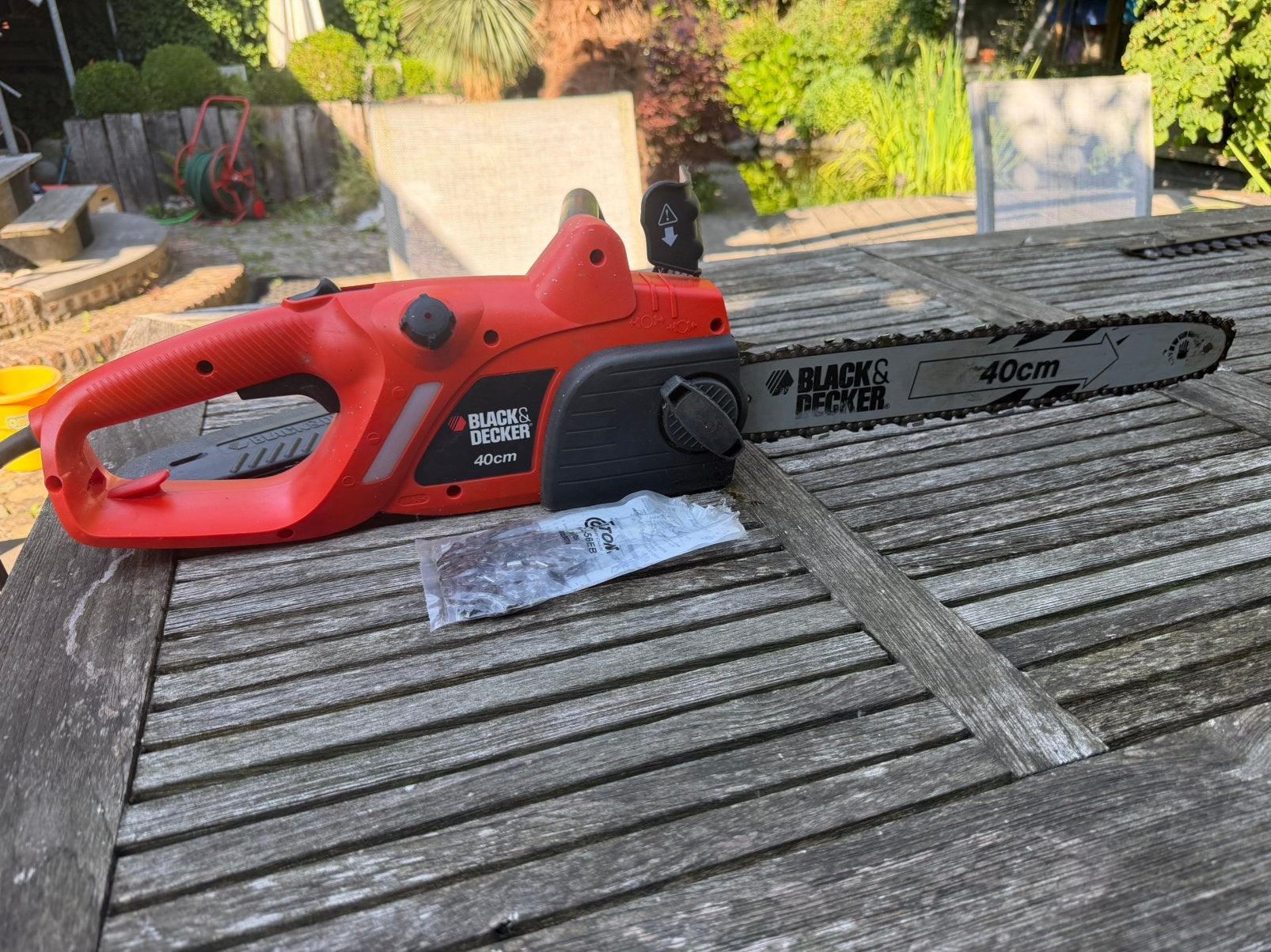 Kettingzaag black en Decker, Ophalen, Gebruikt