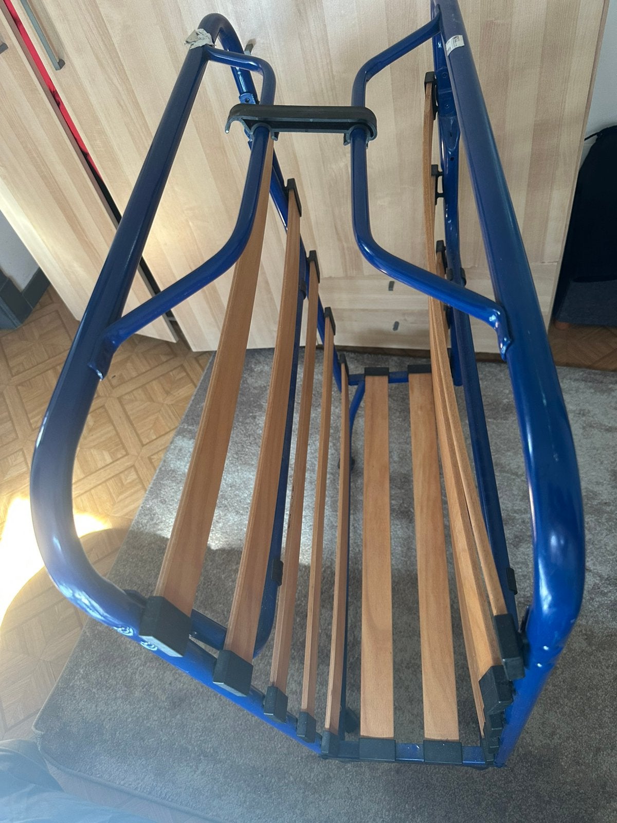 Opvouwbare lattenbodem / Bedbodem met metalen frame, Ophalen