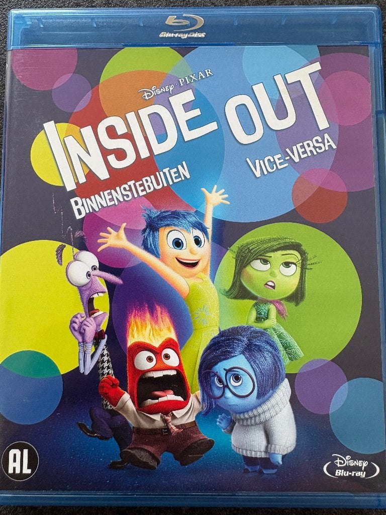 Inside Out Blu-ray, Cd's en Dvd's, Alle leeftijden, Nederlands, Film, Kinderen en Jeugd