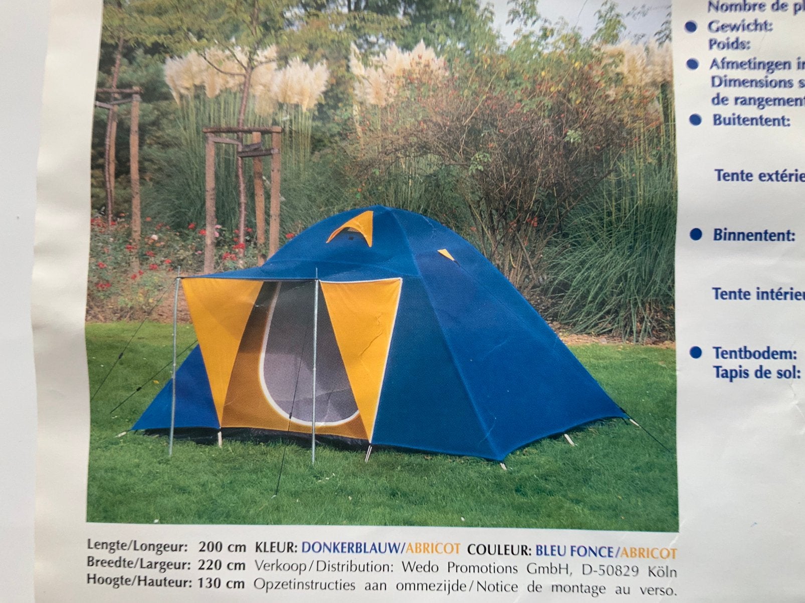 Tente Dome à double toit, Enlèvement, Neuf