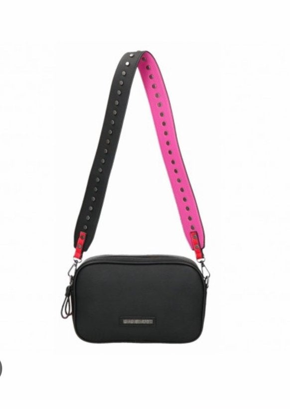 Superbe sac bandoulière noir Pepe Jeans en cuir noir Prix30€, Enlèvement, Comme neuf, Noir
