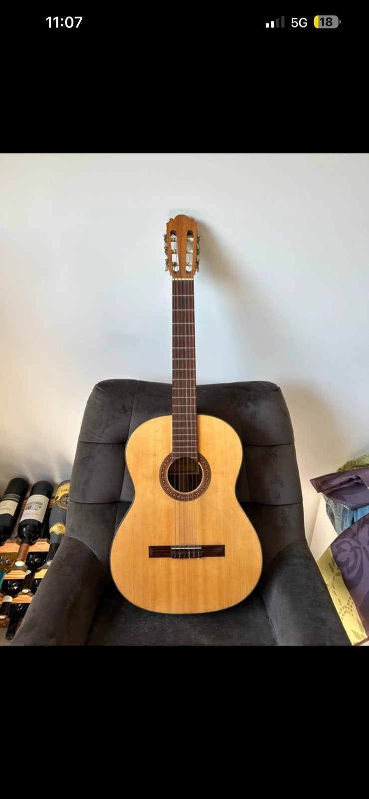 Gitaar Aria, Ophalen, Gebruikt, Klassieke of Spaanse gitaar, Met koffer