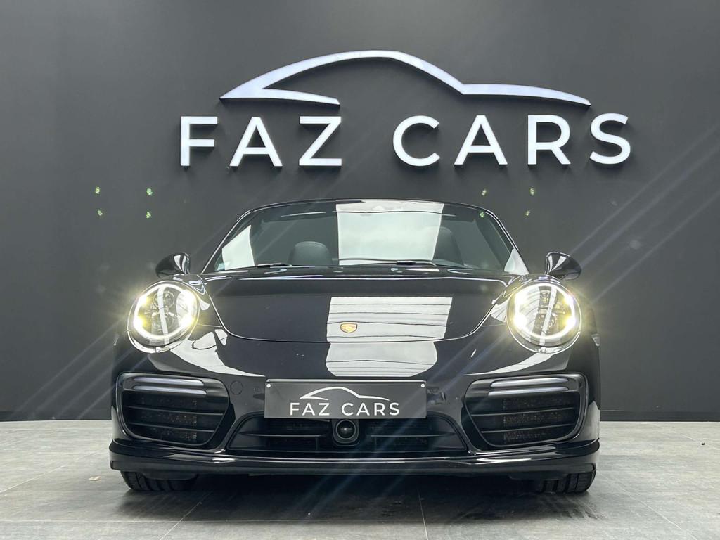 Porsche 911 991.2 Turbo S 3.8 Turbo PDK * FREIN CERAMIQUE *, Auto's, Porsche, Gebruikt, Cabriolet, Zwart, Leder