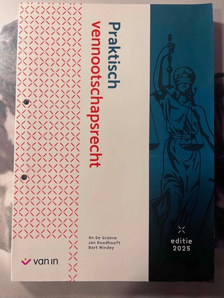 Praktisch vennootschapsrecht editie 2025, Boeken, Ophalen of Verzenden, Zo goed als nieuw, Hogeschool
