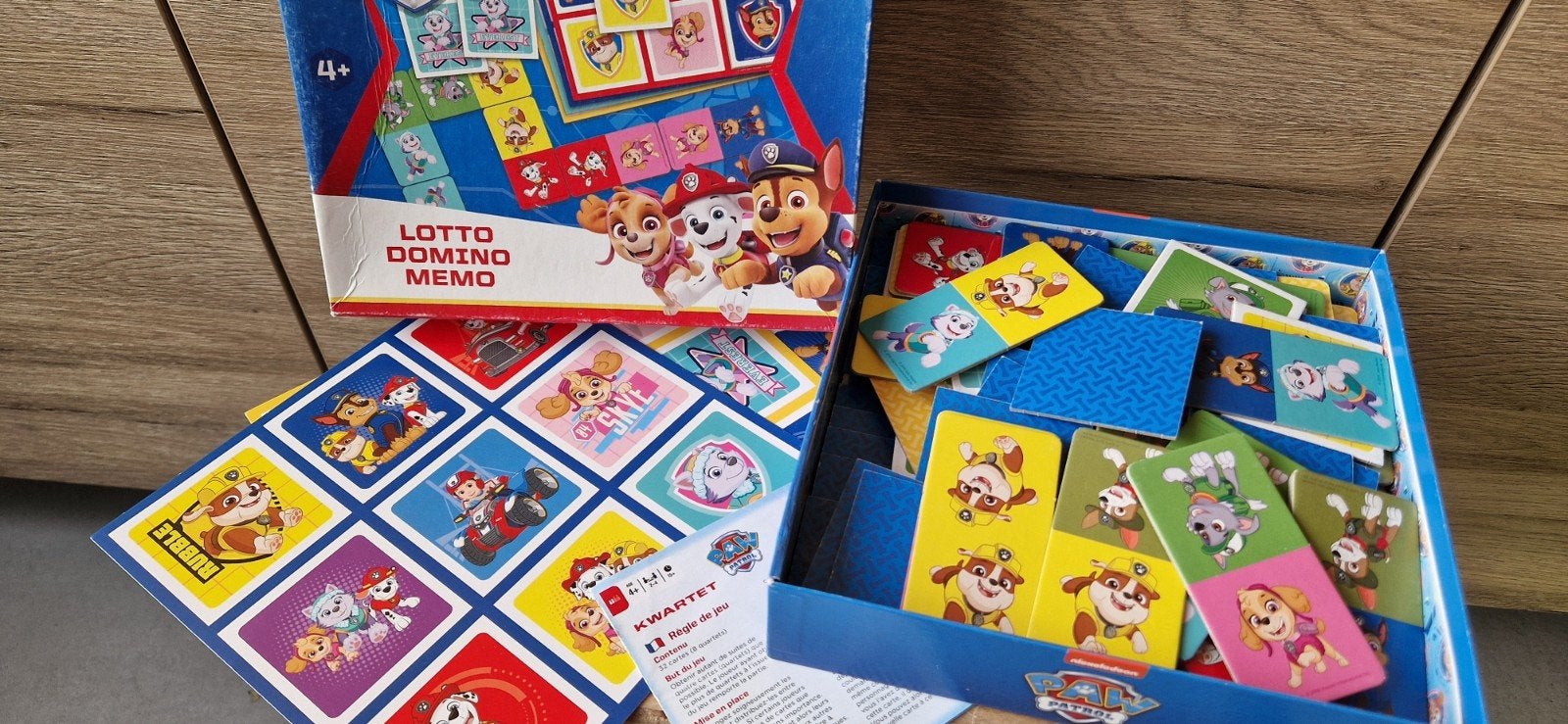 Paw Patrol lotto/domino/memo spel, Ophalen, Zo goed als nieuw, Puzzelen