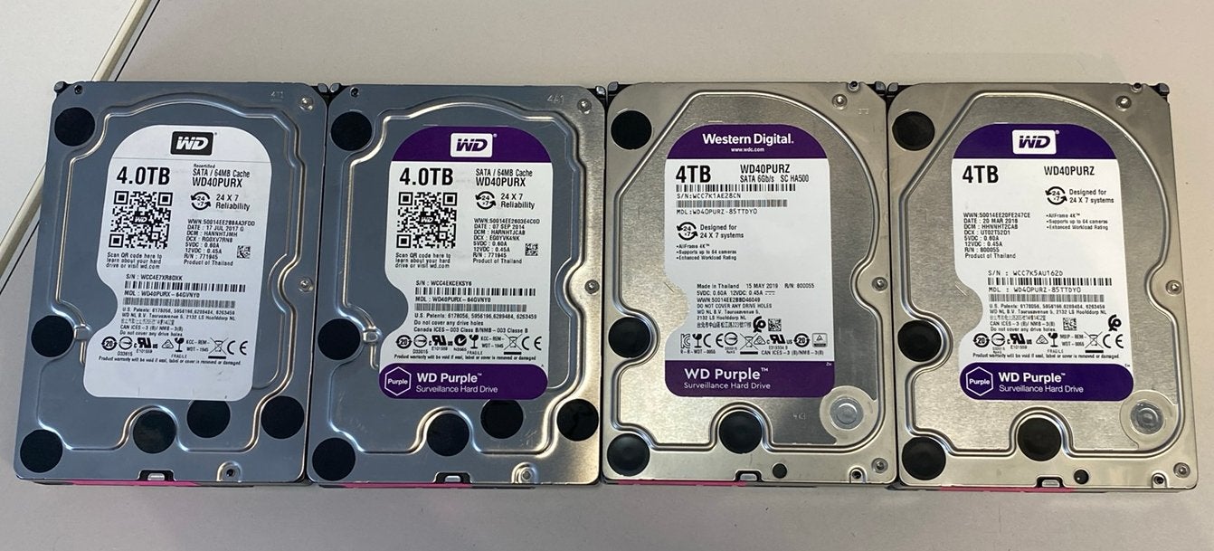Lot van 4 harde schijven 4tb, Enlèvement ou Envoi, Interne, 4tb, Utilisé
