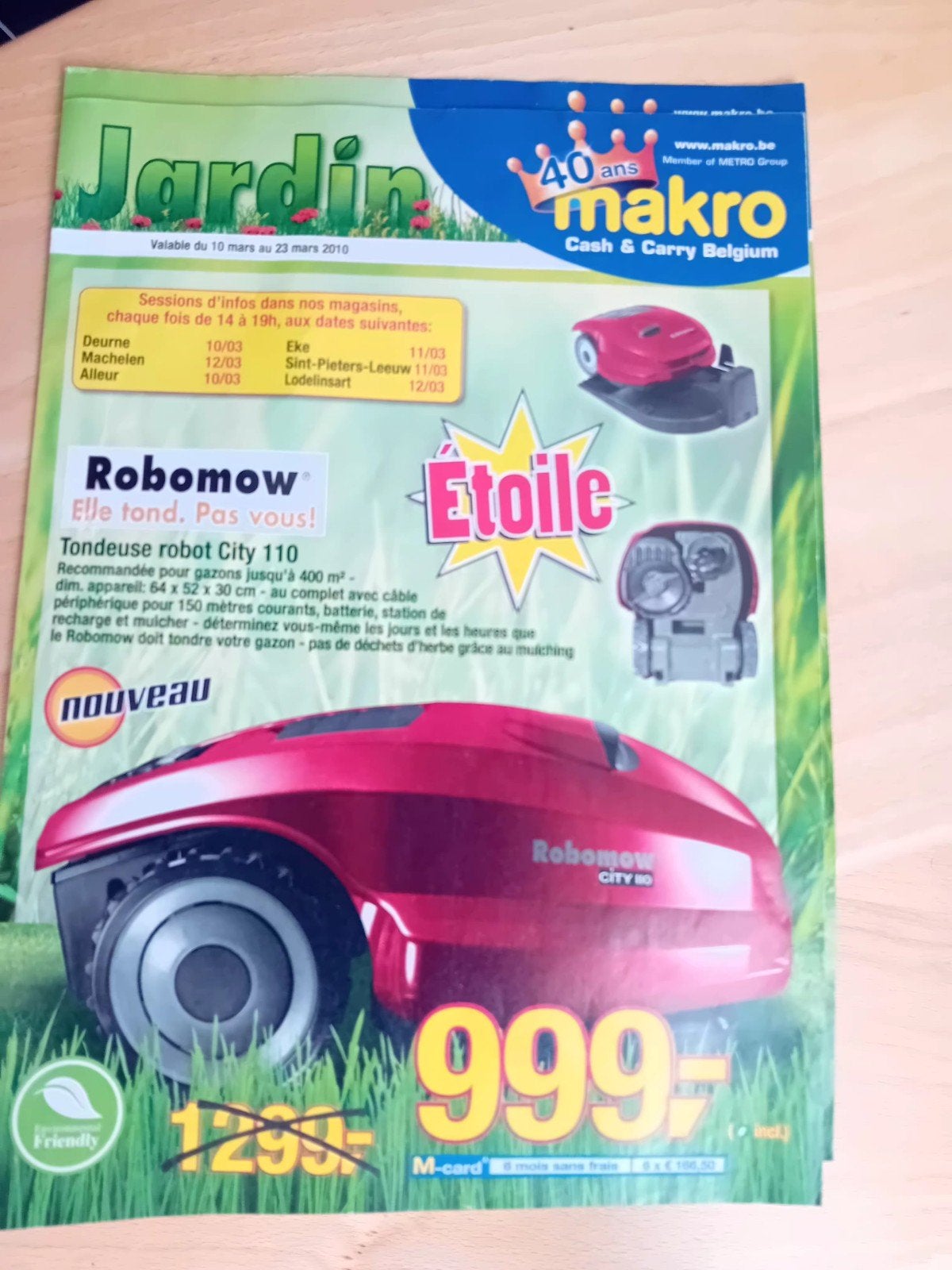 ROBOT GRASMAAIER 2010, Tuin en Terras, Ophalen, Zo goed als nieuw, Meer dan 25 cm