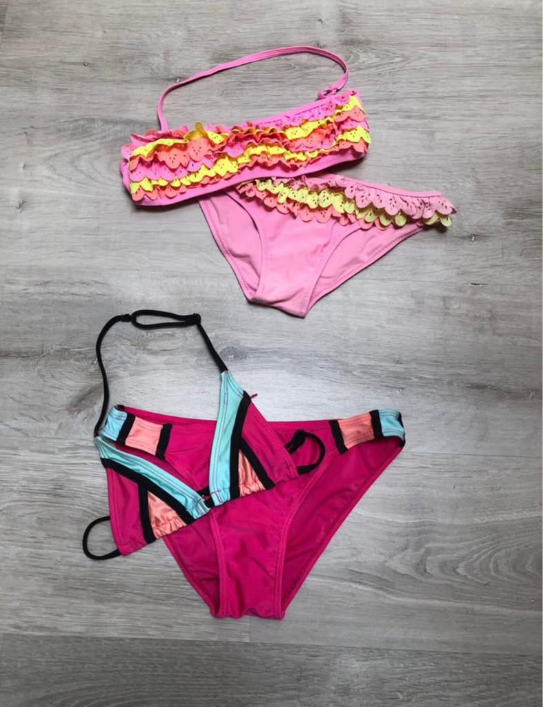 2 bikini’s maat 4/6 jaar, Enlèvement, Comme neuf