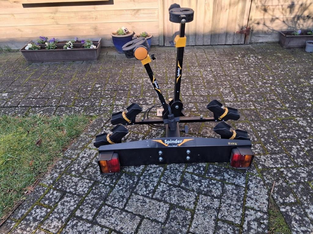 Fietsendrager spinder hawk., Ophalen, 2 fietsen, Trekhaakdrager