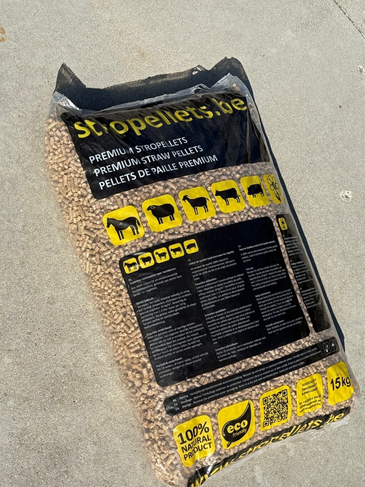 Stropellets. Nog veel zakken, Ophalen, Zo goed als nieuw