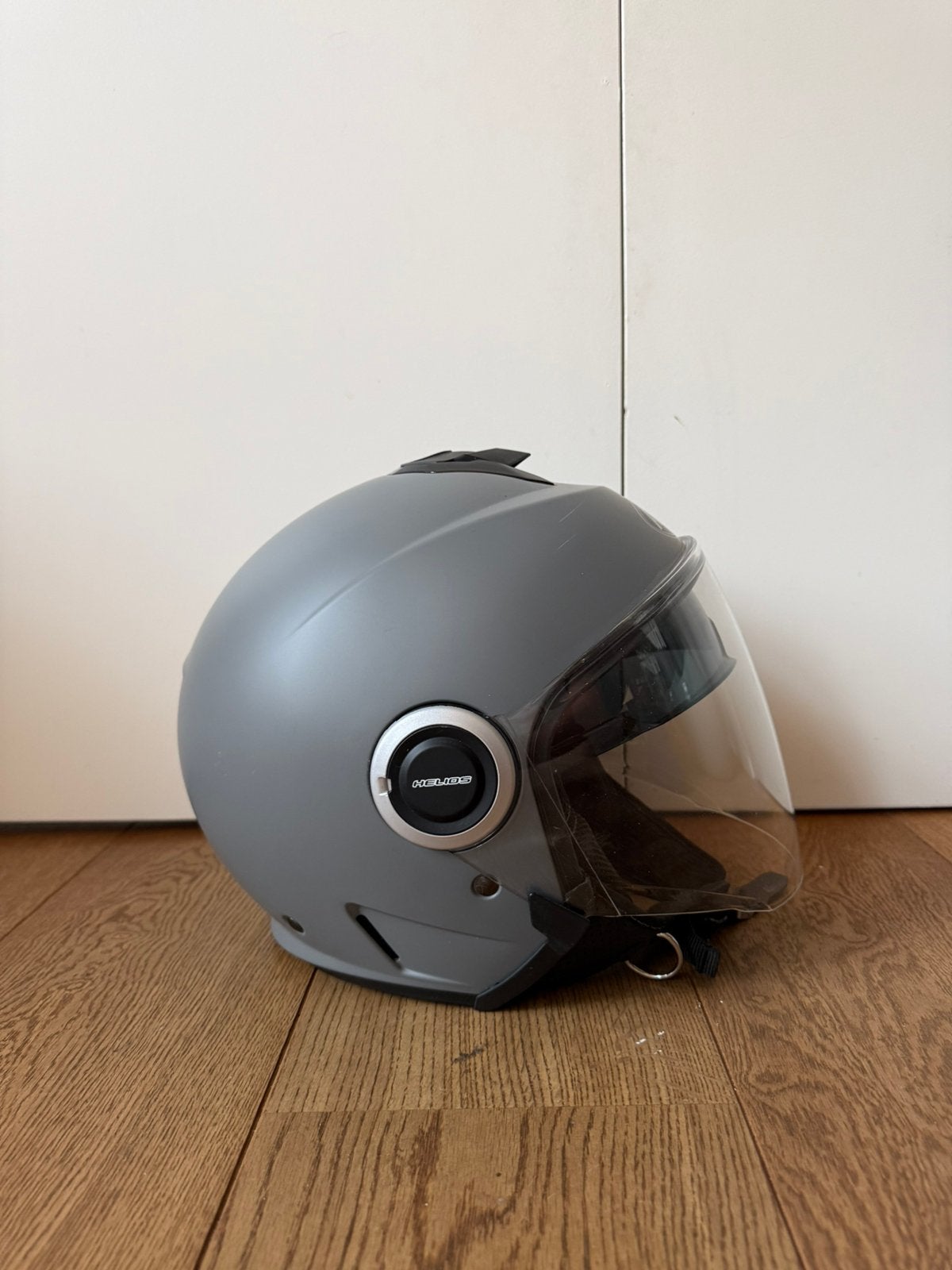 Scooter helm - Airoh Helios Grijs, Ophalen, Zo goed als nieuw, Large