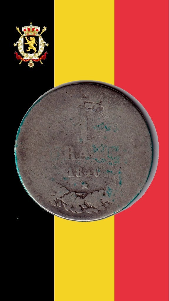 ZELDZAAM: 1 frank 1840 - Leopold I, Postzegels en Munten, Zilver, Ophalen of Verzenden, Losse munt, Zilver