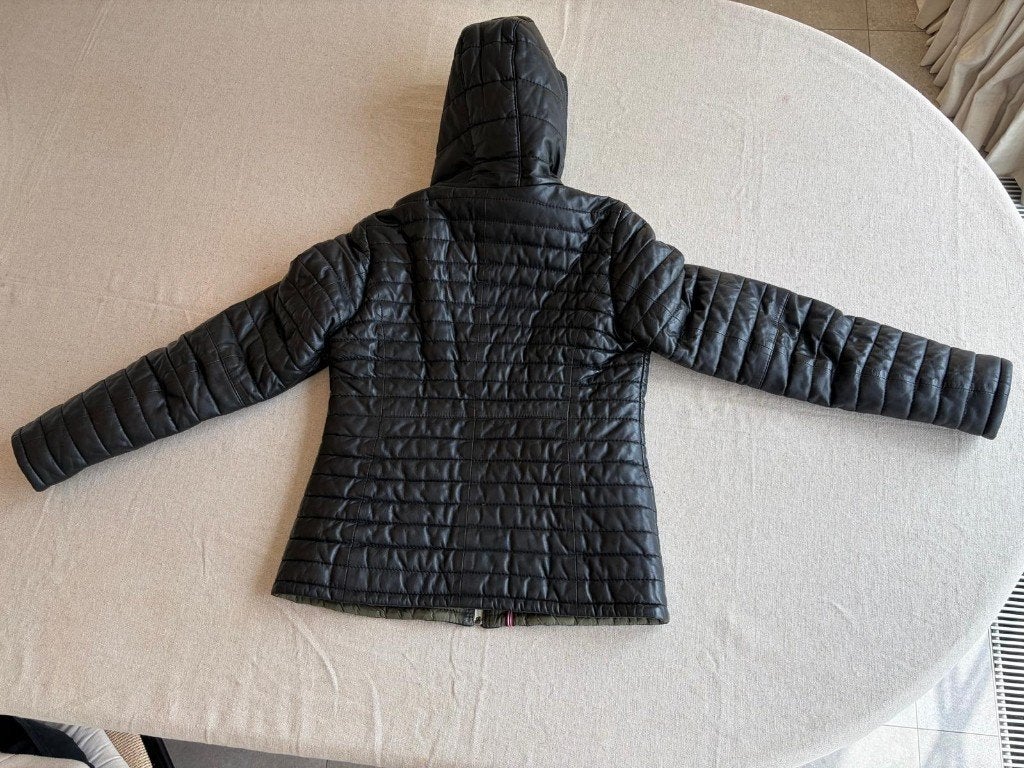 zwarte leren jas Oakwood, Zwart, Oakwood, Gedragen, Ophalen