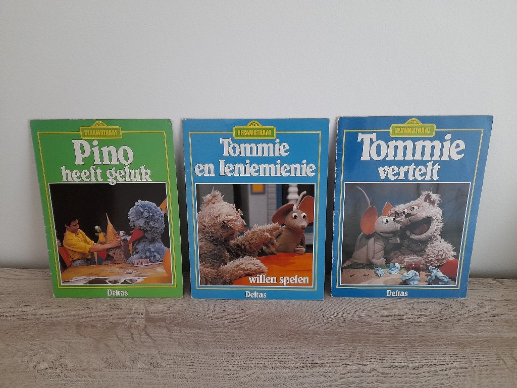 Vintage boekjes Sesamstraat, Ophalen of Verzenden, Gelezen