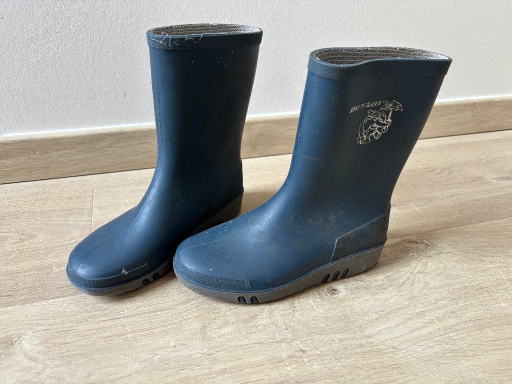 Dunlop blauwe laarzen of botjes maat 30, Gebruikt, Jongen of Meisje, Ophalen of Verzenden, Laarzen