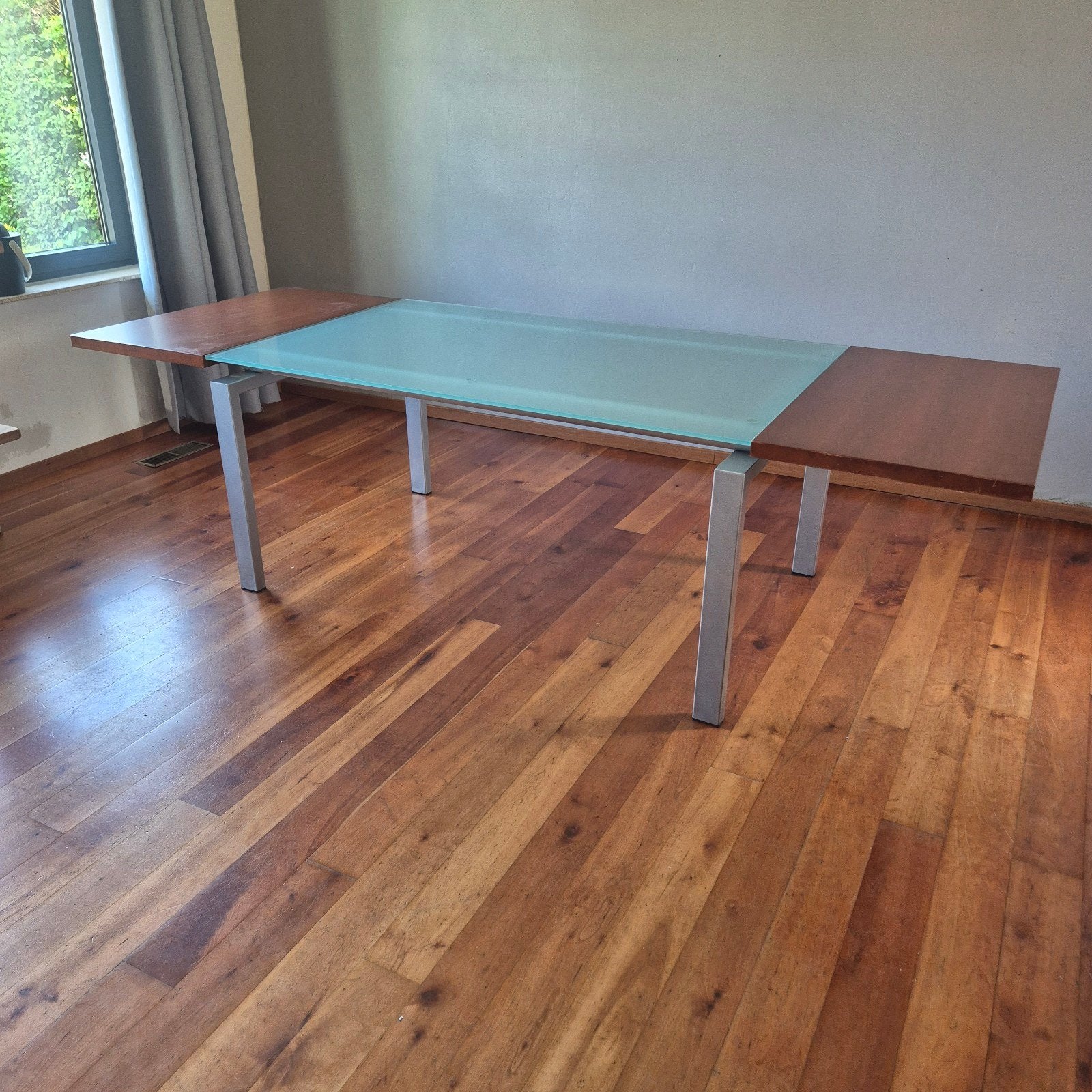 design uitschuifbare tafel, Ophalen, Modern design, 50 tot 100 cm, Vijf personen of meer