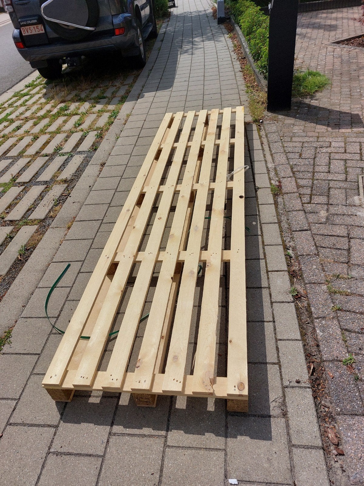gratis pallet voor stookhout, Bricolage & Construction, Bois & Planches, Enlèvement, Palette