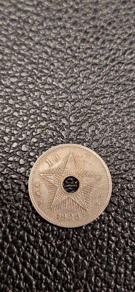 Belgisch congo 10 centieme 1928, Postzegels en Munten, Munten | Afrika, Ophalen of Verzenden