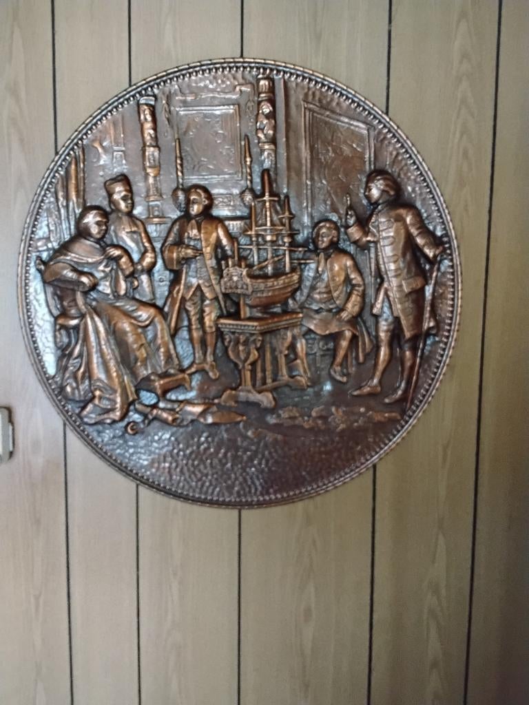 Bronzen platen voor aan de muur per set, Antiek en Kunst, Ophalen