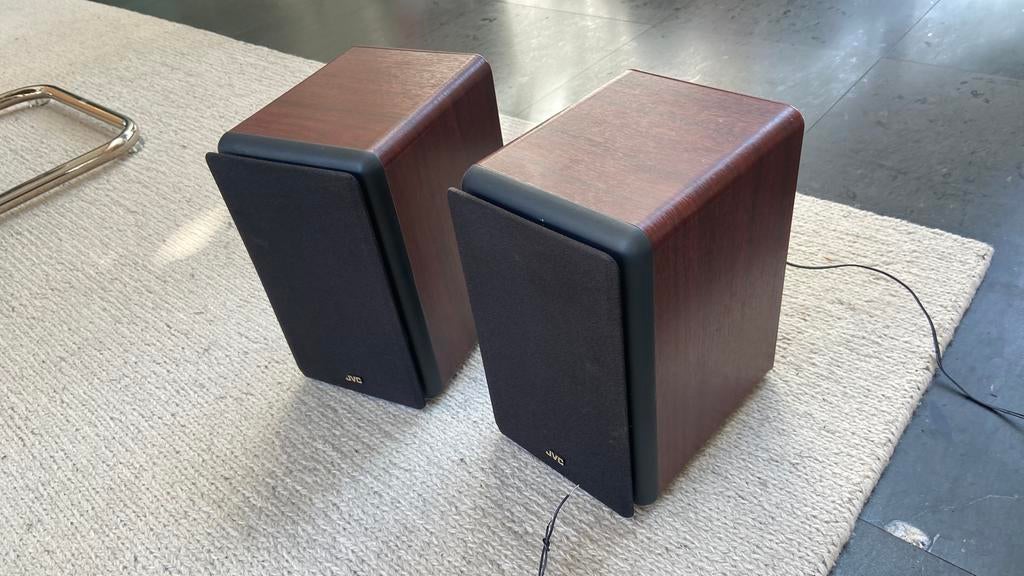 Boxen JVC hout, Audio, Tv en Foto, Luidsprekerboxen, Ophalen of Verzenden, Zo goed als nieuw, JVC