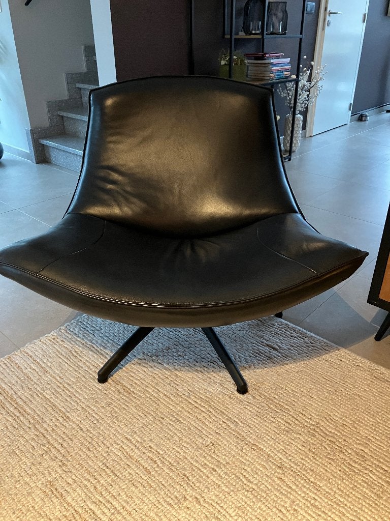 LEDEREN DESIGN ZETEL, Maison & Meubles, Canapés | Salons, Comme neuf, Une personne, Cuir, Enlèvement