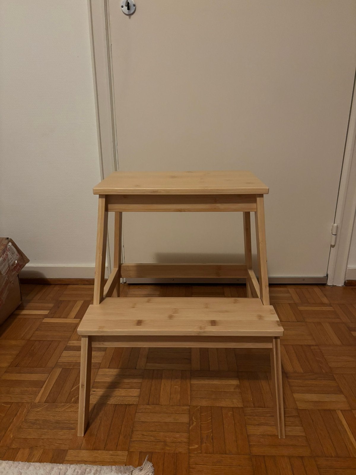IKEA TENHULT Opstapje/kruk bamboe, Ophalen, Zo goed als nieuw