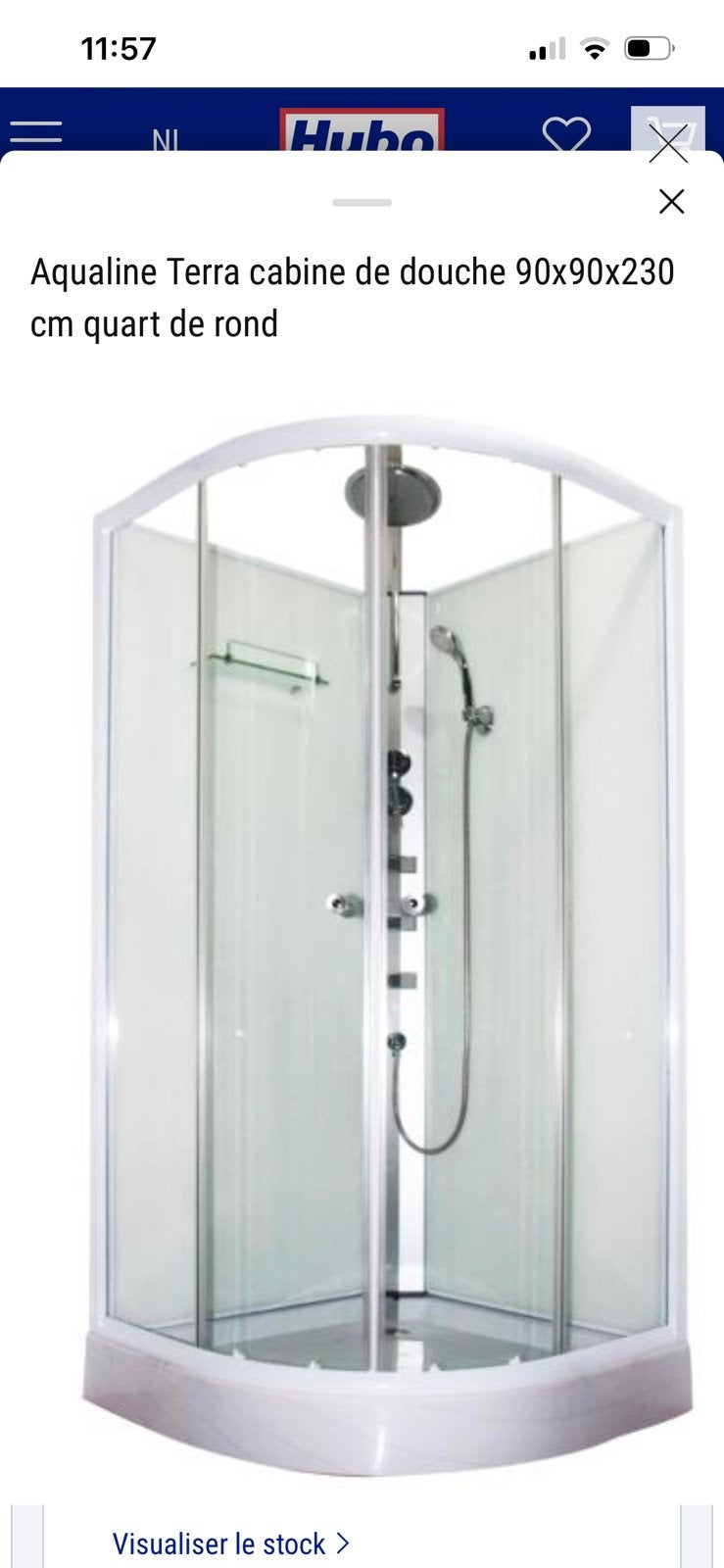 Cabine de douche complète 90x90x230 NEUVE!!!, Enlèvement, Neuf, Avec douche