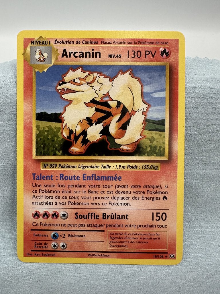 Pokémon Arcanin 18/108 - Frans - XY Evolutions, Ophalen of Verzenden, Zo goed als nieuw, Losse kaart