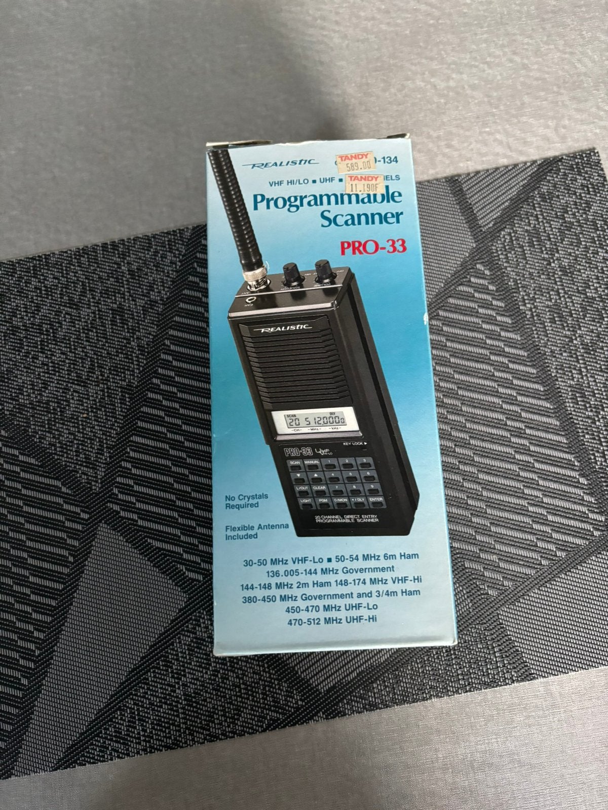 Realistic PRO-33 programmeerbare scanner, Telecommunicatie, Ophalen, Zo goed als nieuw